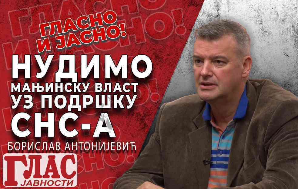 BORISLAV ANTONIJEVIĆ: MI - SNAGA NARODA NEĆE ZAJEDNIČKI FORMIRATI VLAST NI SA KIM (VIDEO)